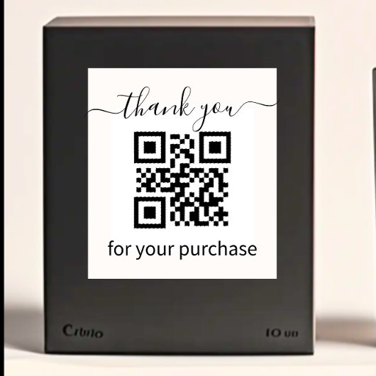QR-Code danke Ihnen für Ihren Kauf Permastempel