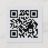 QR-Code Danke Kundenbewertung Design Quadratische Visitenkarte (Rückseite)