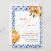 QR-Code, das ist Amore Spritz Brautparty Einladung (Vorderseite)