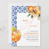 QR-Code, das ist Amore Spritz Brautparty Einladung (Vorderseite)