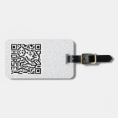 QR Code das Pferd Gepäckanhänger (Vorderseite horizontal)