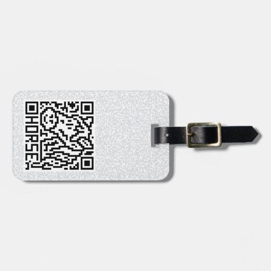 QR Code das Pferd Gepäckanhänger (Vorderseite horizontal)