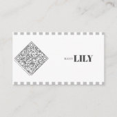 Qr-Code der beruflichen grauen, klassischen Linie Visitenkarte (Vorderseite)