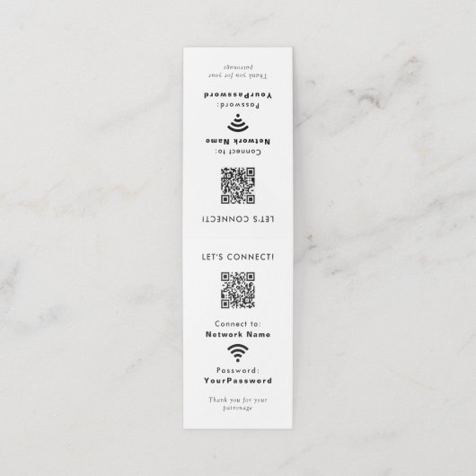 QR-Code der Business-Website Treuekarte (Außenseite Aufgefaltet)