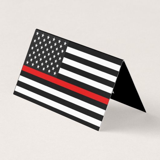 QR-Code der dünnen roten Linie Visitenkarten (Rückseite)