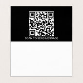 QR-Code der dünnen roten Linie Visitenkarten (Innenseite Aufgefaltet)