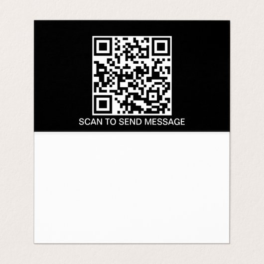 QR-Code der dünnen roten Linie Visitenkarten (Innenseite Aufgefaltet)