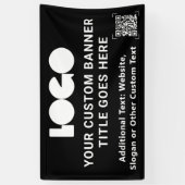 QR-Code der Firma Black Business Logos Outdoor 3'x Banner (Vertikal)