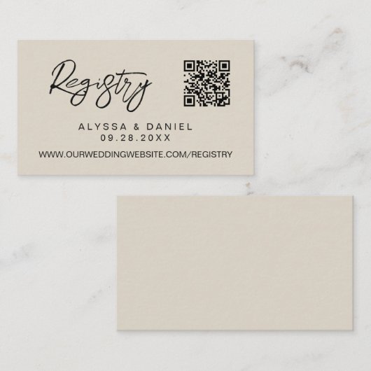 QR-Code der Gattungsregistrierung für nichtweißen Begleitkarte (Vorne/Hinten)