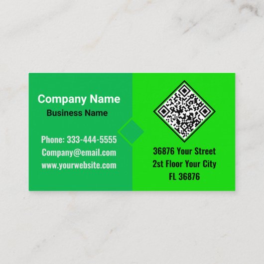 QR-Code der grünen Beruflichen Leiterplatte Visitenkarte (Rückseite)