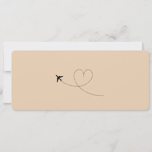 QR-Code der Hochzeit in Urlaubsort "Neutraler Boar Einladung (Rückseite)