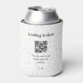 QR-Code der Hochzeitwebsite für Details orange Dosenkühler (Kanne Vorderseite)