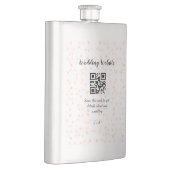QR-Code der Hochzeitwebsite für Details orange Flachmann (Rechts)