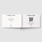 QR-Code der Hochzeitwebsite für Details orange Gästebuch (Voll)