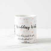 QR-Code der Hochzeitwebsite für Details orange Kaffeetasse (Mittel)