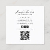 QR-Code der Holistischen Celestis Sun & Moon Yoga Quadratische Visitenkarte (Rückseite)