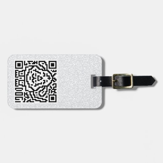 QR Code der Hund Gepäckanhänger (Vorderseite horizontal)