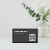 QR-Code der Investmentbank Visitenkarte (Stehend Vorderseite)