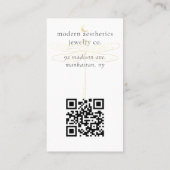 QR-Code der Libelle, braune Grafikkarte Visitenkarte (Rückseite)