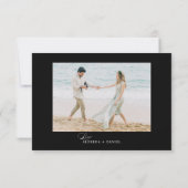 QR-Code der Minimalistischen Hochzeitwebsite RSVP Karte (Rückseite)