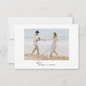 QR-Code der Minimalistischen Hochzeitwebsite RSVP Karte (Rückseite)