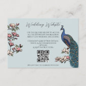 QR-Code der modernen Vogelwebsite Begleitkarte (Vorderseite)