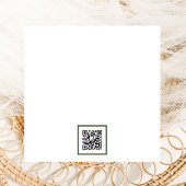 QR-Code der Nacht vor blauem Hydrangea Einladung