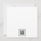 QR-Code der Nacht vor blauem Hydrangea Einladung (Rückseite)