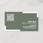 QR-Code der Ölindustrie Visitenkarte (Rückseite)