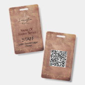 QR-Code der Pferderasse mit Logo-Veranstaltung Ausweis (Vorder- & Rückseite)