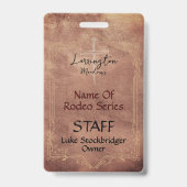 QR-Code der Pferderasse mit Logo-Veranstaltung Ausweis (Vorderseite)