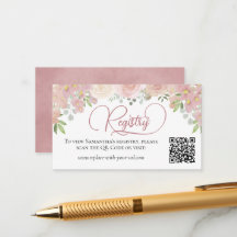 QR-Code der Rose Blumenfloral-Brautparty