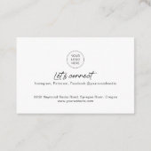 QR-Code der Social Media-Foto Visitenkarte (Rückseite)