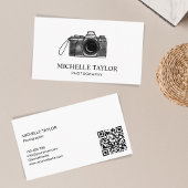 QR-Code der Vintagen Wasserfarbenkamera Visitenkarte