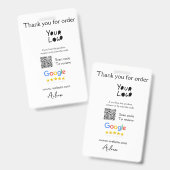 QR-Code der Website des Google-Reviews Ausweis (Vorder- & Rückseite)