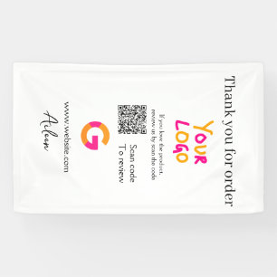 QR-Code der Website des Google-Reviews Banner