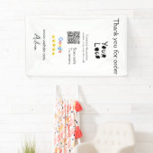 QR-Code der Website des Google-Reviews Banner (Insitu)