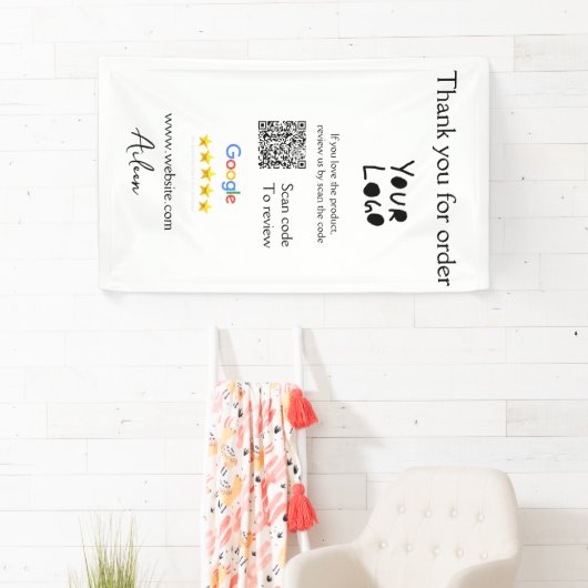 QR-Code der Website des Google-Reviews Banner (Insitu)