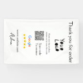 QR-Code der Website des Google-Reviews Banner (Horizontal)