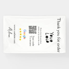 QR-Code der Website des Google-Reviews Banner