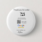 QR-Code der Website des Google-Reviews Button (Vorderseite)