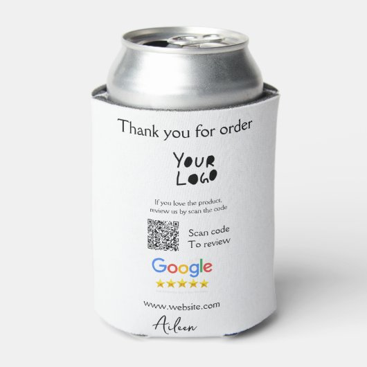 QR-Code der Website des Google-Reviews Dosenkühler (Kanne Vorderseite)