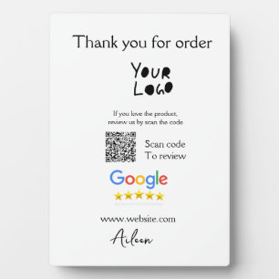 QR-Code der Website des Google-Reviews Fotoplatte