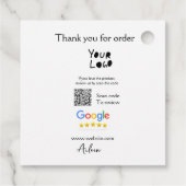 QR-Code der Website des Google-Reviews Geschenkanhänger (Rückseite)