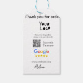 QR-Code der Website des Google-Reviews Geschenkanhänger (Vorderseite)