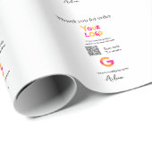 QR-Code der Website des Google-Reviews Geschenkpapier (Rolleneckpunkt)