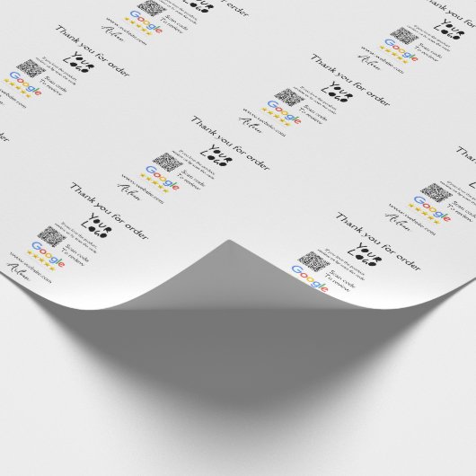 QR-Code der Website des Google-Reviews Geschenkpapier (Ecke)