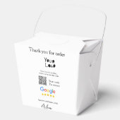 QR-Code der Website des Google-Reviews Geschenkschachtel (Vorderseite)