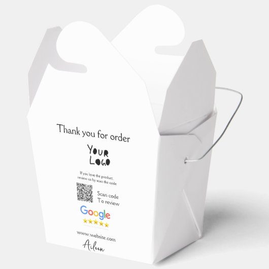 QR-Code der Website des Google-Reviews Geschenkschachtel (Offen)