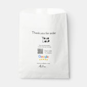 QR-Code der Website des Google-Reviews Geschenktütchen (Vorderseite)